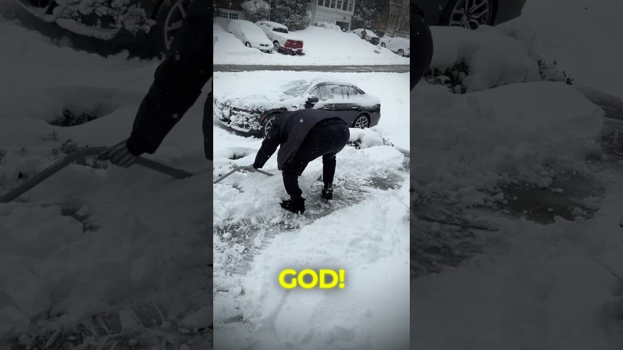 SNOWED IN #blizzard #manstuff