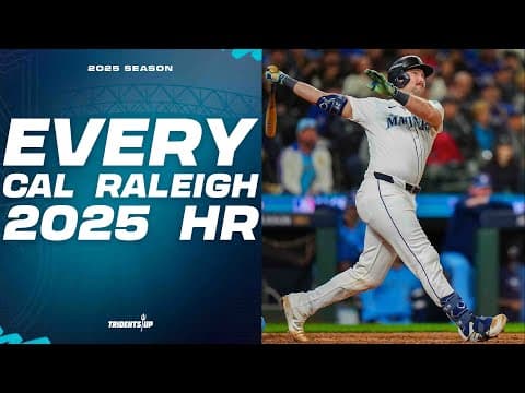 Watch Every Cal Raleigh Home Run from the Mariners 2025 Season