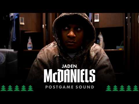 “I Just Find My Flow Within The Offense To Help Win. ” | Jaden McDaniels Postgame Sound | 2.11.26
