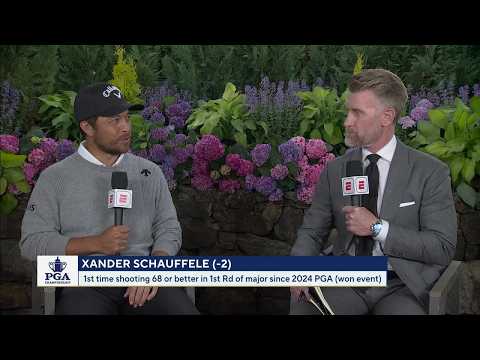 Xander Schauffele reflects on his performance in Round 1 of the 2026 PGA Championship