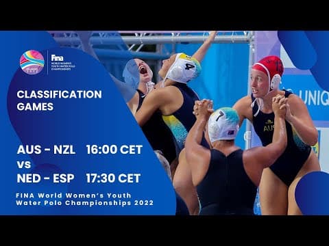 Day 7 CLASSIFICATION GAMES | Afternoon Session | FINA World Women's Youth Water Polo Championships