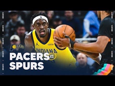 Indiana Pacers Highlights vs. San Antonio Spurs | January 2, 2026