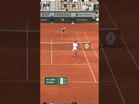 Run, touch, hammer it down… Zverev has it all 😤  #RolandGarros