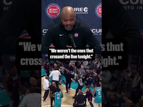 J.B. Bickerstaff reacts to Pistons-Hornets altercation
