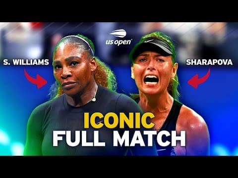 Battle of Legends! | Serena Williams vs. Maria Sharapova | Iconic Full Match | 2019 US Open Round 1