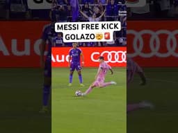 Messi DRILLS the FREE KICK right in🚨🍿