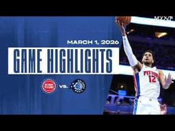 Pistons Win!!! | Game Highlights Detroit Pistons vs Orlando Magic | 03.01.26