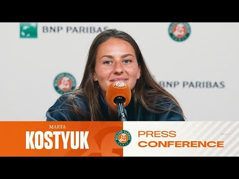 Marta Kostyuk | SF Press Conference | Roland-Garros 2026