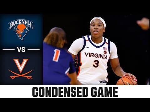 Bucknell vs. Virginia Condensed Game | 2025-26 ACC Women’s Basketball
