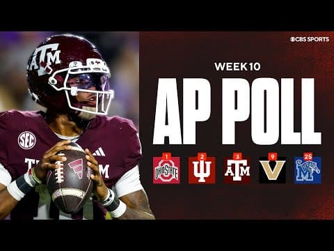 AP Top 25 Poll Released 🚨: Could Texas A&M be the best team in the country? LSU drops OUT