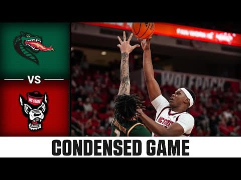 UAB vs. NC State Condensed Game | 2025-26 ACC Men's Basketball