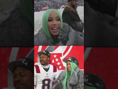 Cardi has stayed by Stefon Diggs’ side 🙌 (via NFL Network)