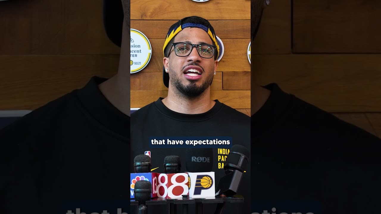 Tyrese Haliburton looks ahead to next season during today's exit interview 🎙️