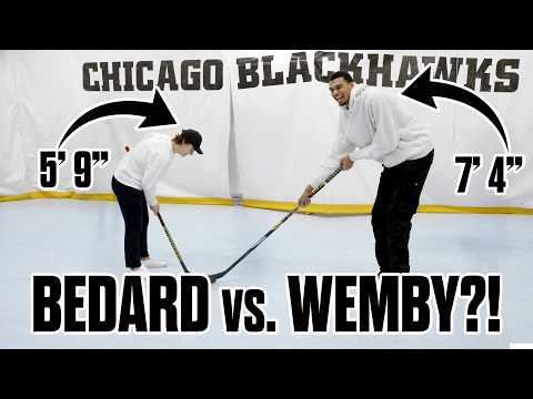 Victor Wembanyama Tries Hockey with Connor Bedard (Uncut)