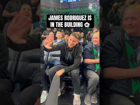 James Rodriguez Enjoying The Game Court-Side