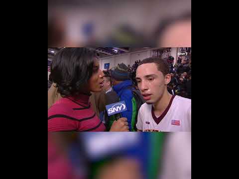 After Jose Alvarado's HS team won the 2017 SNY Invitational, the future Knick talked to Taylor Rooks