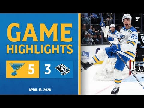 Game Highlights: Blues 5, Mammoth 3