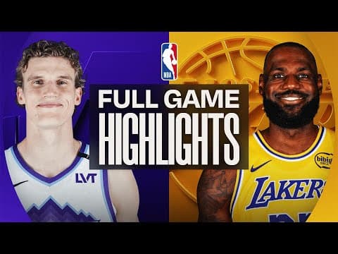 JAZZ at LAKERS | FULL GAME HIGHLIGHTS | November 18, 2025