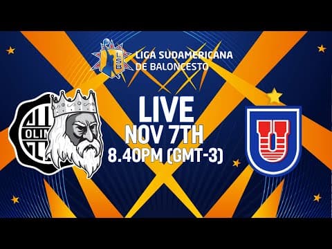 LIVE - Olimpia Kings v Club Universitario | Liga Sudamericana de Baloncesto FIBA 2025