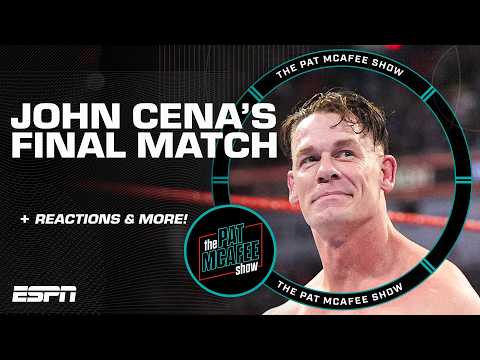 Pat McAfee reacts to John Cena's final match 'HELL OF A RUN! 👏 | The Pat McAfee Show