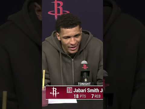 Jabari spoke on the support he’s received from his teammates 🤝 #rockets