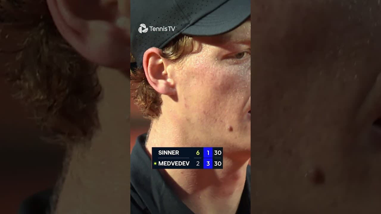 Jannik Sinner Is Digging Deep In Rome 😤