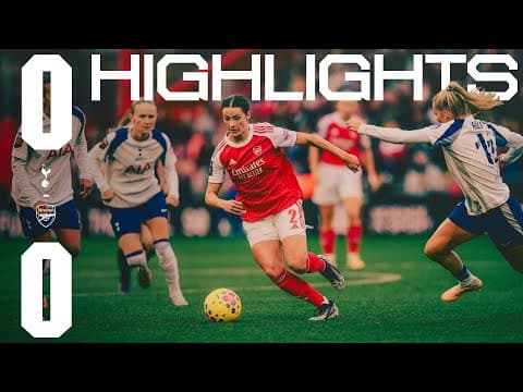 ALL SQUARE IN NORTH LONDON DERBY | HIGHLIGHTS | Tottenham Hotspur vs Arsenal (0-0) | WSL