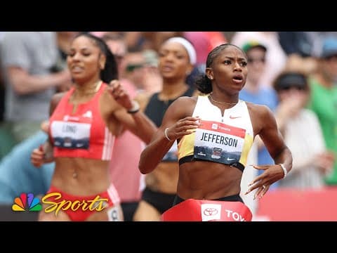 Melissa Jefferson-Wooden adds 200m to 100 national title at USATF Outdoor Championships | NBC Sports