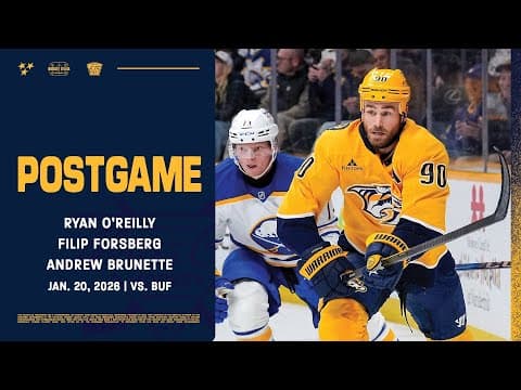 O’Reilly, Forsberg & Brunette - Postgame: Jan. 20, 2026