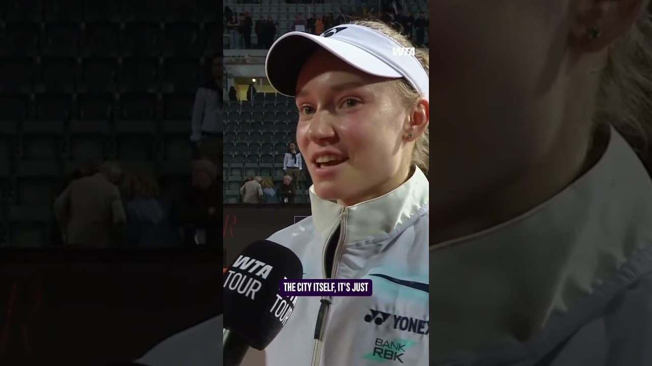 Rybakina loves Rome & Rome loves Rybakina! 💚#WTA #IBI26 #ElenaRybakina