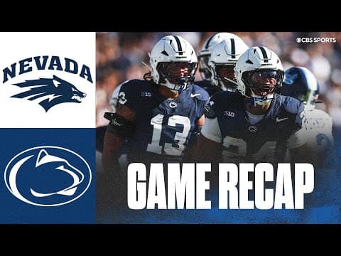 No. 2 Penn State DOMINATES Nevada for first win of the season | Game Recap