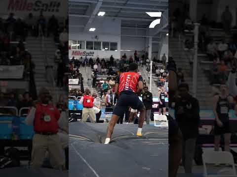 Chase Hunter clears 7-2 in the HJ for a North Carolina Indoor Record and the win at the #VAShowcase