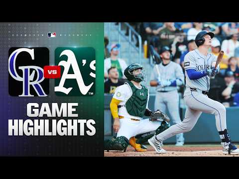 Rockies vs. A's Game Highlights (6/13/26) | MLB Highlights