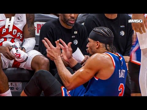 Josh Hart TAUNTS the Raptors Bench… Then Gets SMACKED With a Towel 😂