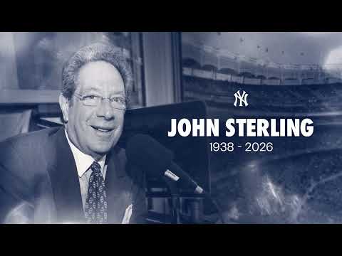 The New York Yankees honor legendary broadcaster John Sterling with a pregame ceremony 💙
