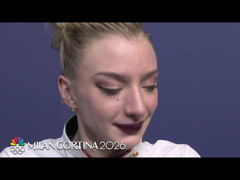 Amber Glenn emotional after short program: 'I lost focus' | Winter Olympics 2026 | NBC Sports
