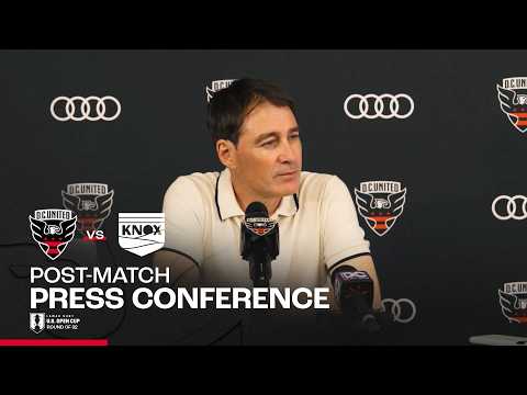René Weiler Post-Match Press Conference | D.C. United vs One Knoxville SC | 2026 US Open Cup