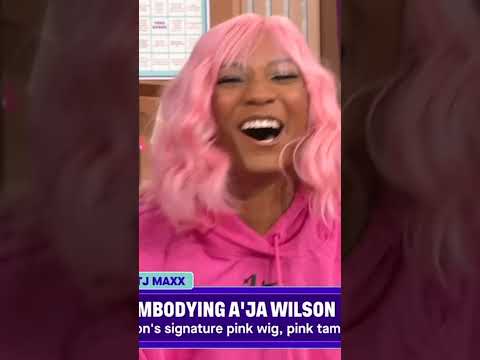 When Ari Chambers channeled A'ja Wilson 🩷🤣 @tjmaxx