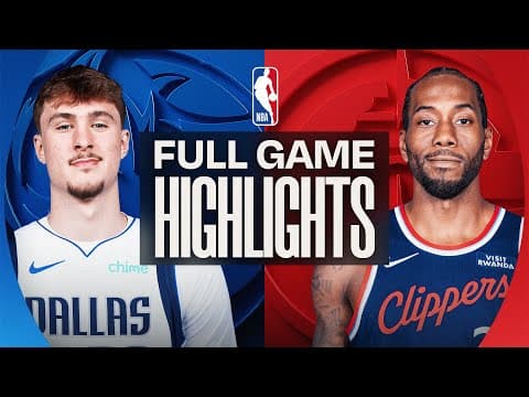 MAVERICKS at CLIPPERS | FULL GAME HIGHLIGHTS | November 29, 2025
