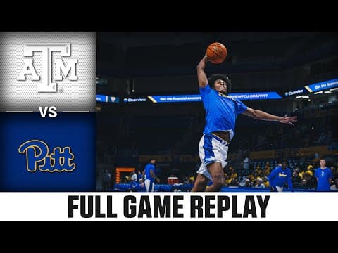 Texas A&M vs. Pitt Full Game Replay | 2025-26 ACC Men's Basketball