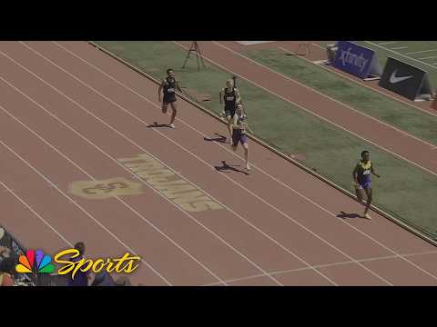 Tshepo Tshite barely holds off Cole Hocker in men's 3000m at LA Grand Prix | NBC Sports