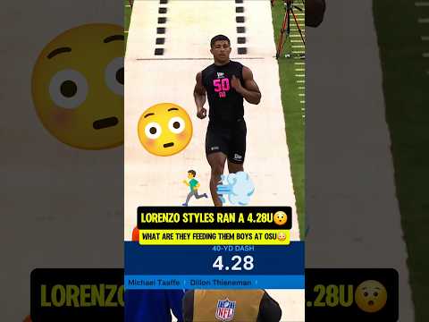 Lorenzo Styles ran 4.28 to beat his bro😳