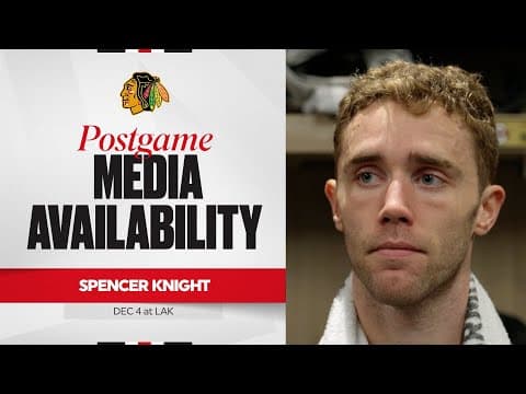 "It's important for us to be in those situations." | Spencer Knight Postgame 12.4.25
