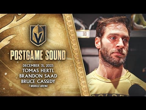 🎥 POSTGAME SOUND: Hertl, Saad & Cassidy