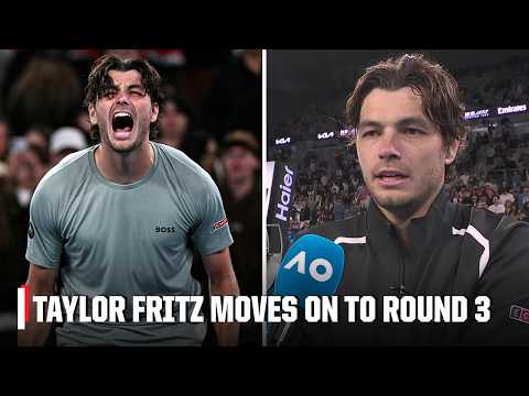 Taylor Fritz describes his 'TENSE' 3rd set vs. Vit Kopriva 🎙️🎾 | 2026 Australian Open