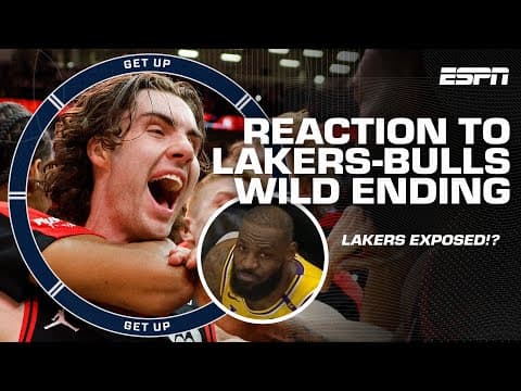 LAKERS COLLAPSE 😱 Bulls' ELECTRIC comeback exposed shocking defensive issues - Tim MacMahon | Get Up