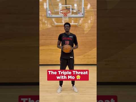 Learn the Triple Threat with Mo 🏀 #nba #atlantahawks #basketballtraining