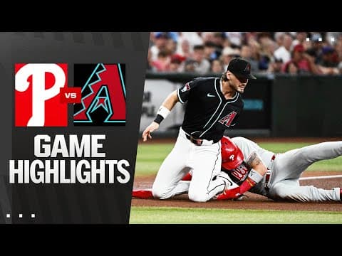 Phillies vs. D-backs Game Highlights (9/20/25) | MLB Highlights
