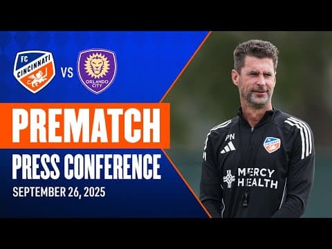 Prematch Press Conference | Head Coach Pat Noonan | 9/26/25