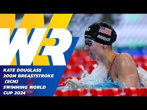 🇺🇸 Kate Douglass Breaks First Ever 200m Breaststroke World Record (SCM)